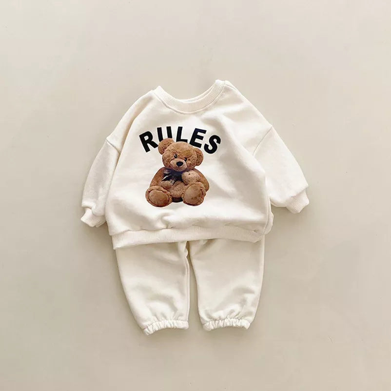 Pants and Sweatshirt Set "Bear Rules"-0